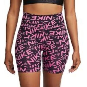 Nike Women's Graphic‎ Pink and Black Bike Shorts
